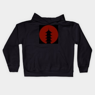 Japanese temple Kids Hoodie